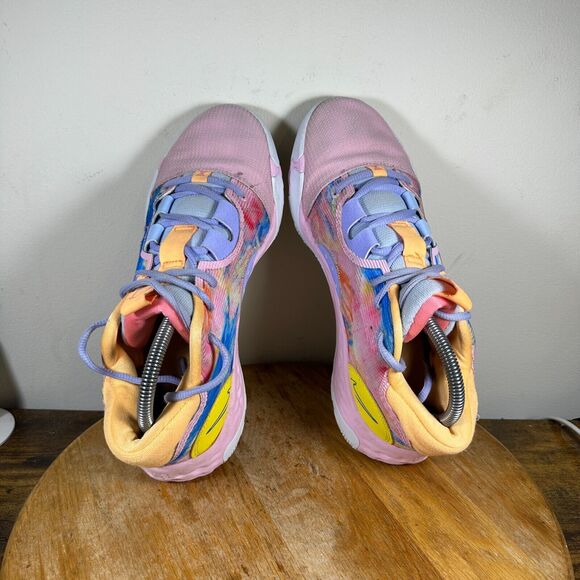 Nike PG 6 Painted Swoosh Men's Size‎ 9 Pink White Shoe Sneakers DO9824-100 - Picture 6 of 9